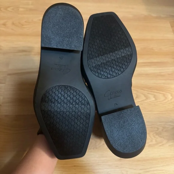 Circus by Sam Edelman Walsh Black Squared Toe Pull On Western Ankle Boots - Picture 6 of 7